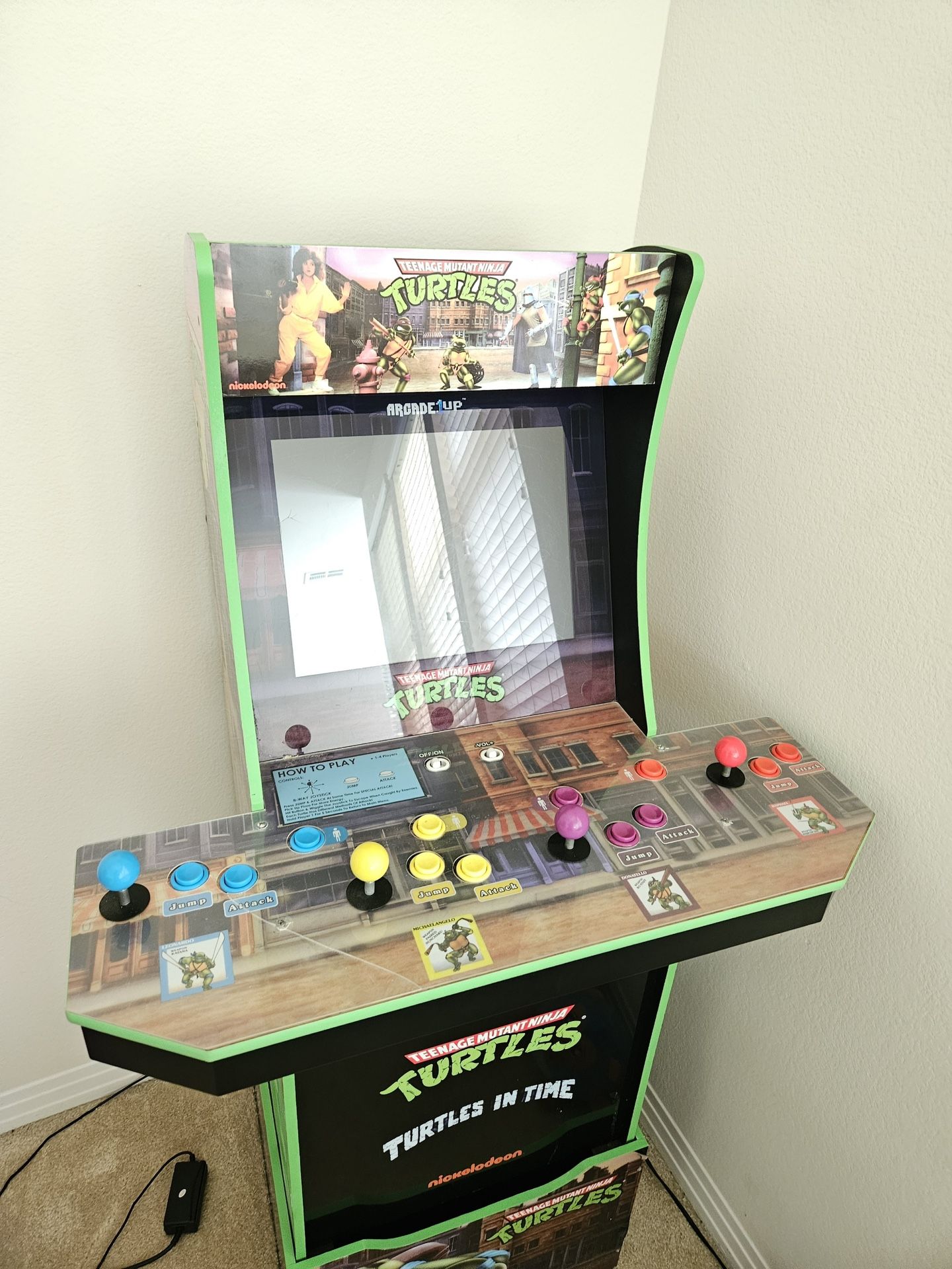 1 Up Teenage Mutant Ninja Turtle Arcade Game