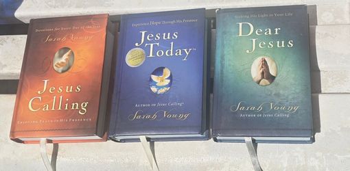 Jesus Calling books, $5 each, tap twice to see full pic