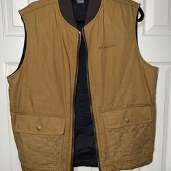 Coach Outlet Reversible Canvas Vest men’s medium m