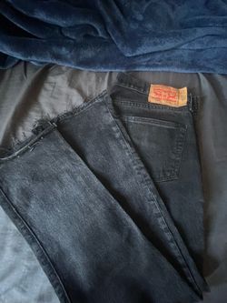 Levi's 501s Black Denim Jeans W34 L30