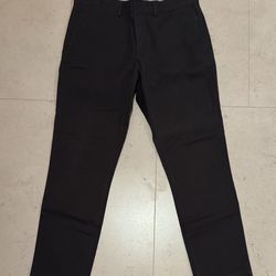Banana Republic Fulton Chino Stretch Pants 33 x 34 Dark Grey