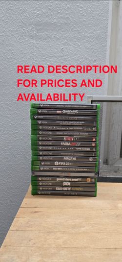 XBOX ONE GAMES, FIRM PRICE, GOOD CONDITION, READ DESCRIPTION FOR PRICES AND AVAILABILITY