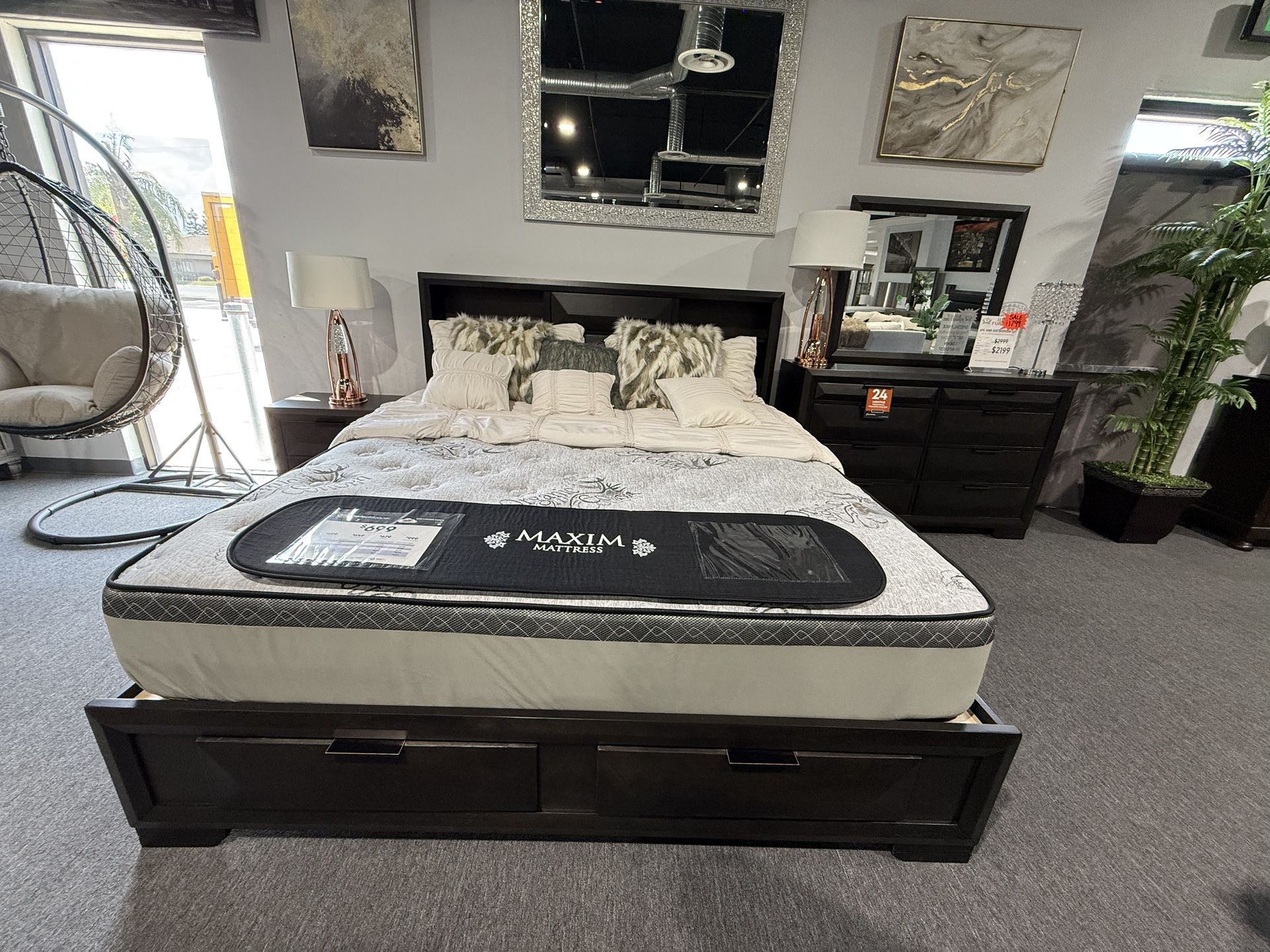 4 Pc King Bedroom Set