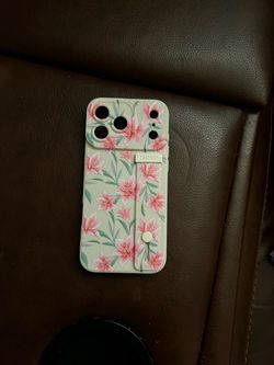 Floral iPhone Case with Wrist Strap