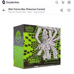 Pokemon Center Perfect Order ETB 