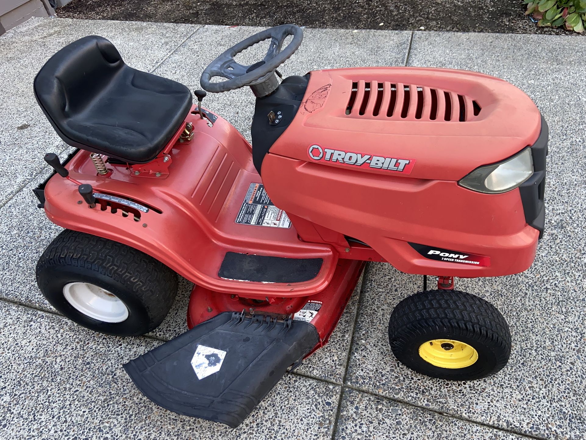 Troy Bilt Pony Riding Lawn Mower