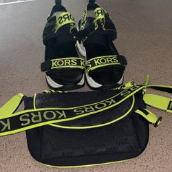 Michael Kors Sandals W/ Matching Purse 