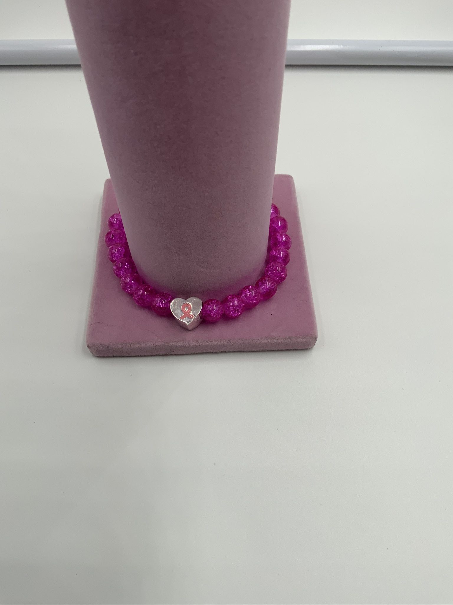 Custom Made Glass Bracelet Cancer Bracelet