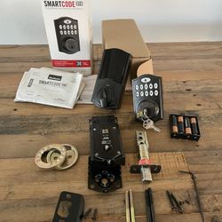 Kwikset SmartCode 914- Complete and Cleared KeyCode Ready to go, super easy to install. I just swapped out with Satin Nickel hardware throughout house