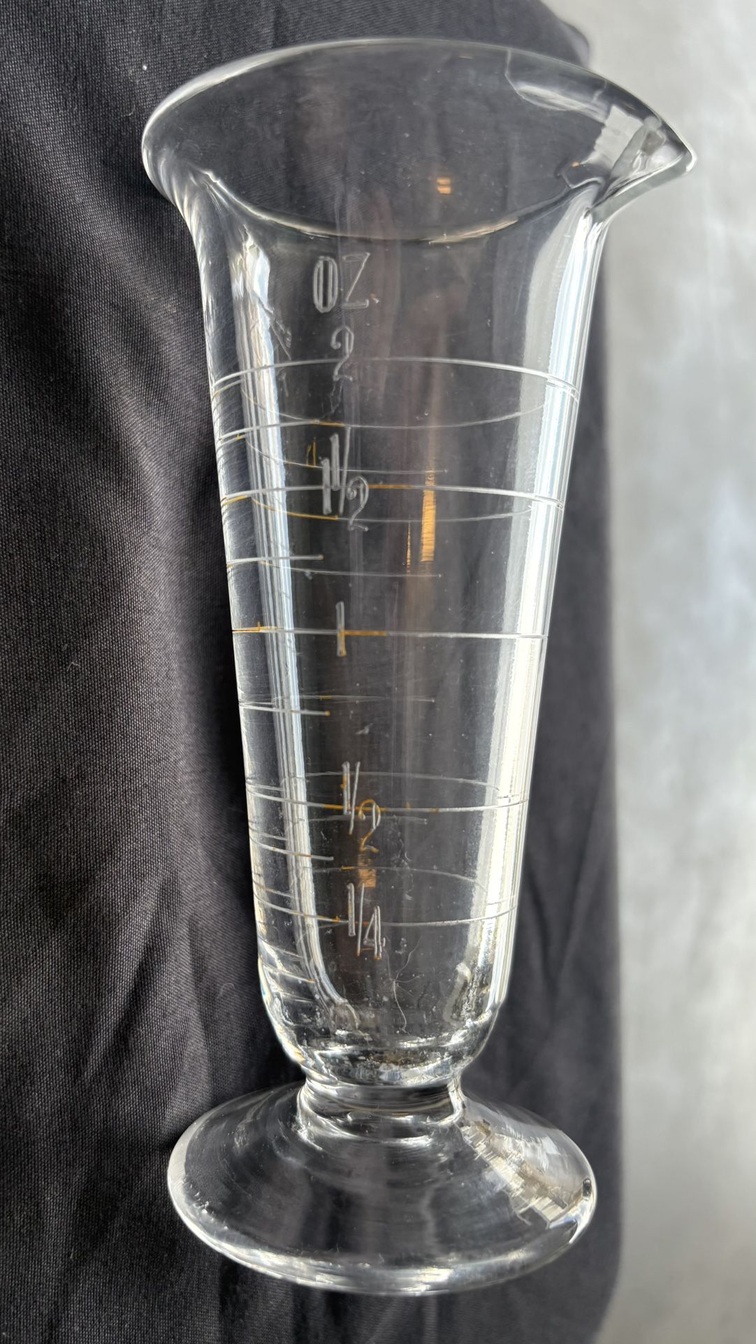 Antique John M Maris Tapered Apothecary Beaker