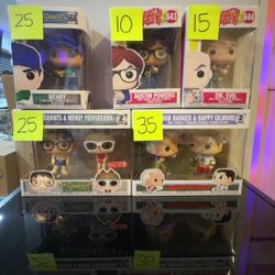 Movie  Funko Pops (Sandlot, Austin Powers, 40-Year-Old-Virgin, Happy Gilmore)