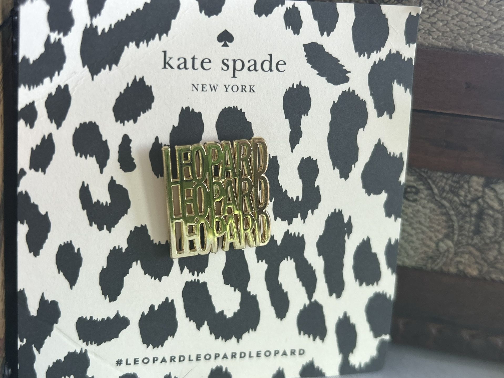 Kate Spade Limited Edition Leopard Pin! NEW