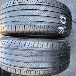 2 Tires Used 235/55r19 Michelin Primacy All Season 