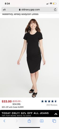 Maternity Jersey Bodycon Dress