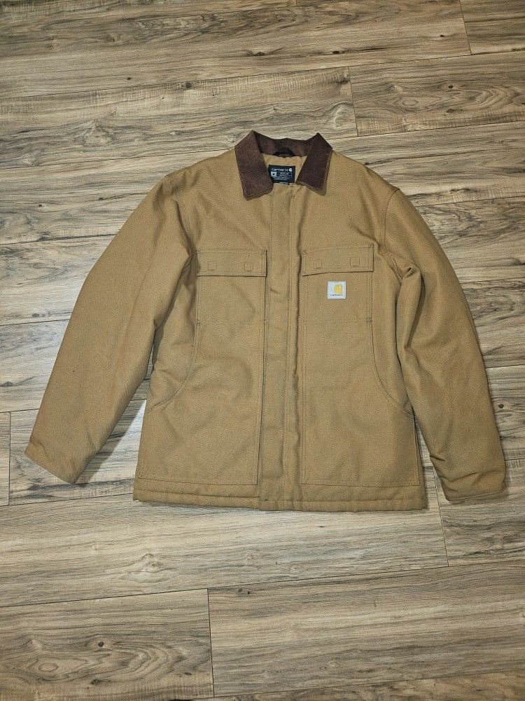Carhartt Men's Loose Fit Firm Duck Insulated Traditional Coat- 3 Warmest Rating