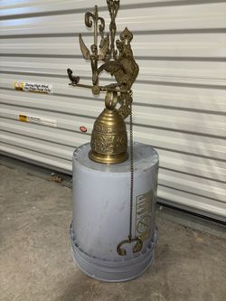  Vintage Brass Wall Hanging Bell “QUI-ME-VOCEM-MEAM-AUDI”