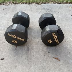 35lb Dumbbells 💪 