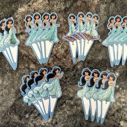 Disney Jasmine Cupcake Toppers