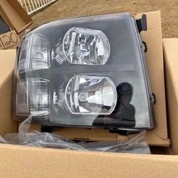 2007 - 2013 Chevy Silverado Black Housing Headlights Luces Farros Micas