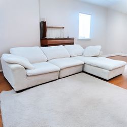White Cloud Sectional Couch - 10.5 x 7 FT