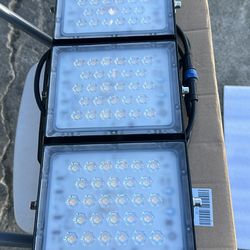 Solla smart 150w wider angle led flood lights for sale in Modesto $85 each obo door pick up 12 available