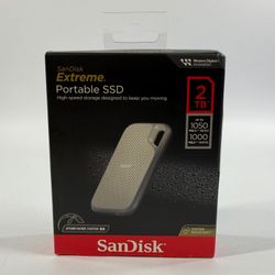 New SanDisk Portable Extreme Portable SSD 2TB USB-C to USB-C SSD