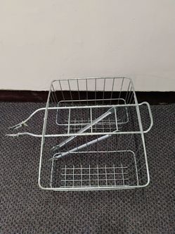 Twin rear bike baskets