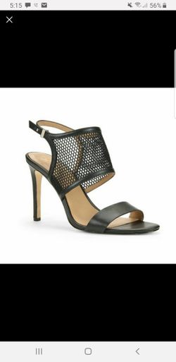 Ann Taylor Leigh Mesh & Leather Heels Size 7