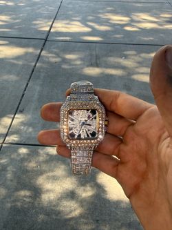 Iced out watch
