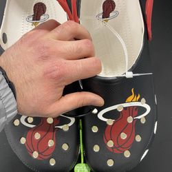 M 12 Miami heat crocs 