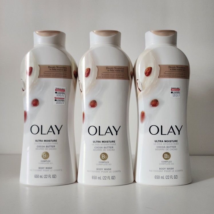 3 Olay Body Wash Cocoa Butter 