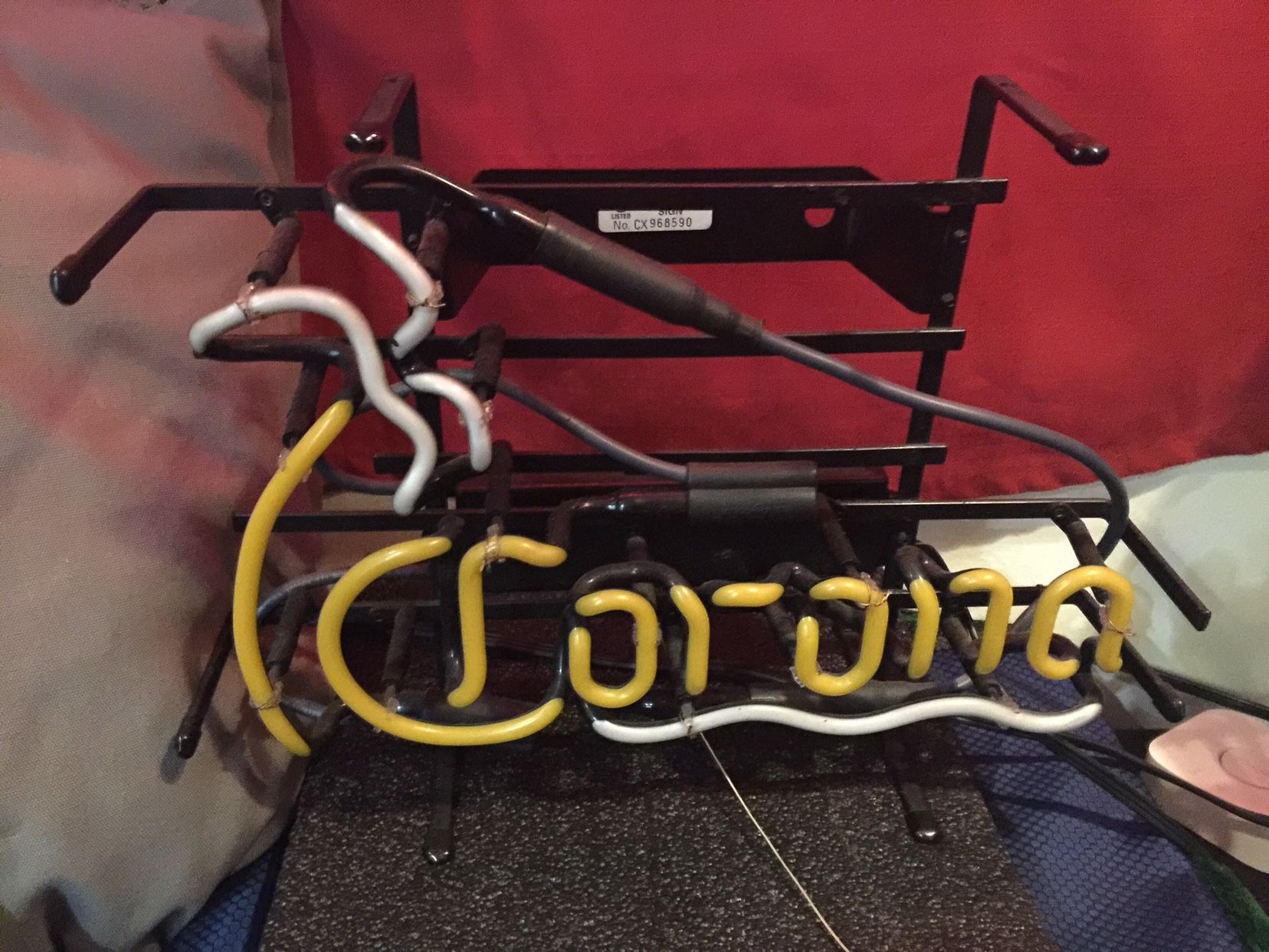 VINTAGE CORONA ORIGINAL NEON BAR LIGHT