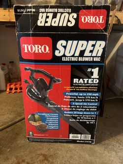 Toro Super Electric LEAF Blower Vac – Model 51618 – New in Box