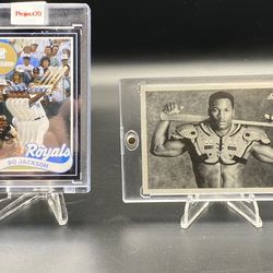 2 Iconic Bo Jackson Baseball Cards