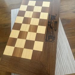 Chess Set Folding Wood Board 