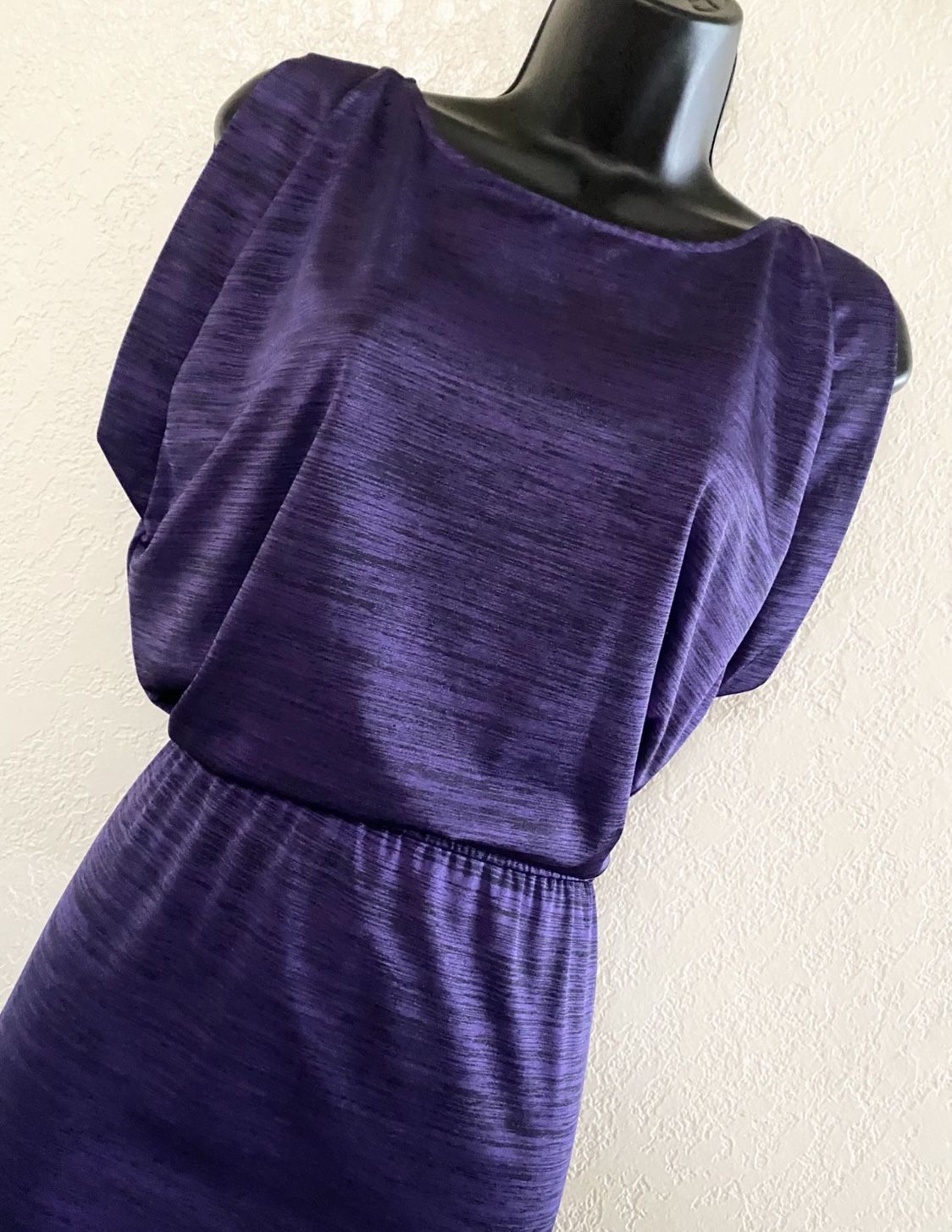 THE LIMITED, Purple & Black Striped Dress, Size XS