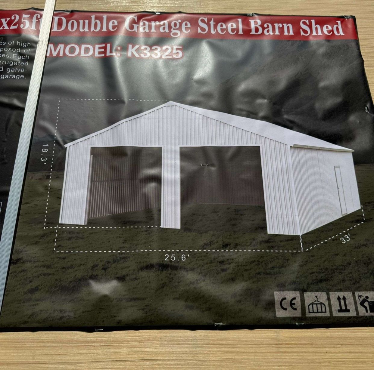 33 Ft X 25 Ft Metal Building 