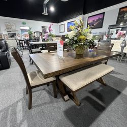 6 Pc Dining Table 