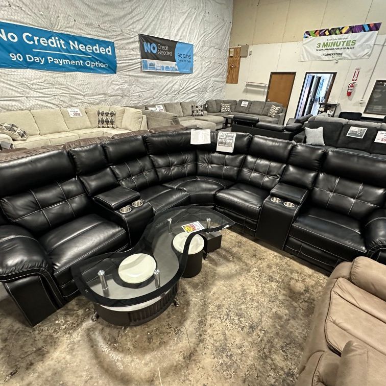 Sectional Sofa Recliner Brand New.$49 down same day delivery available 