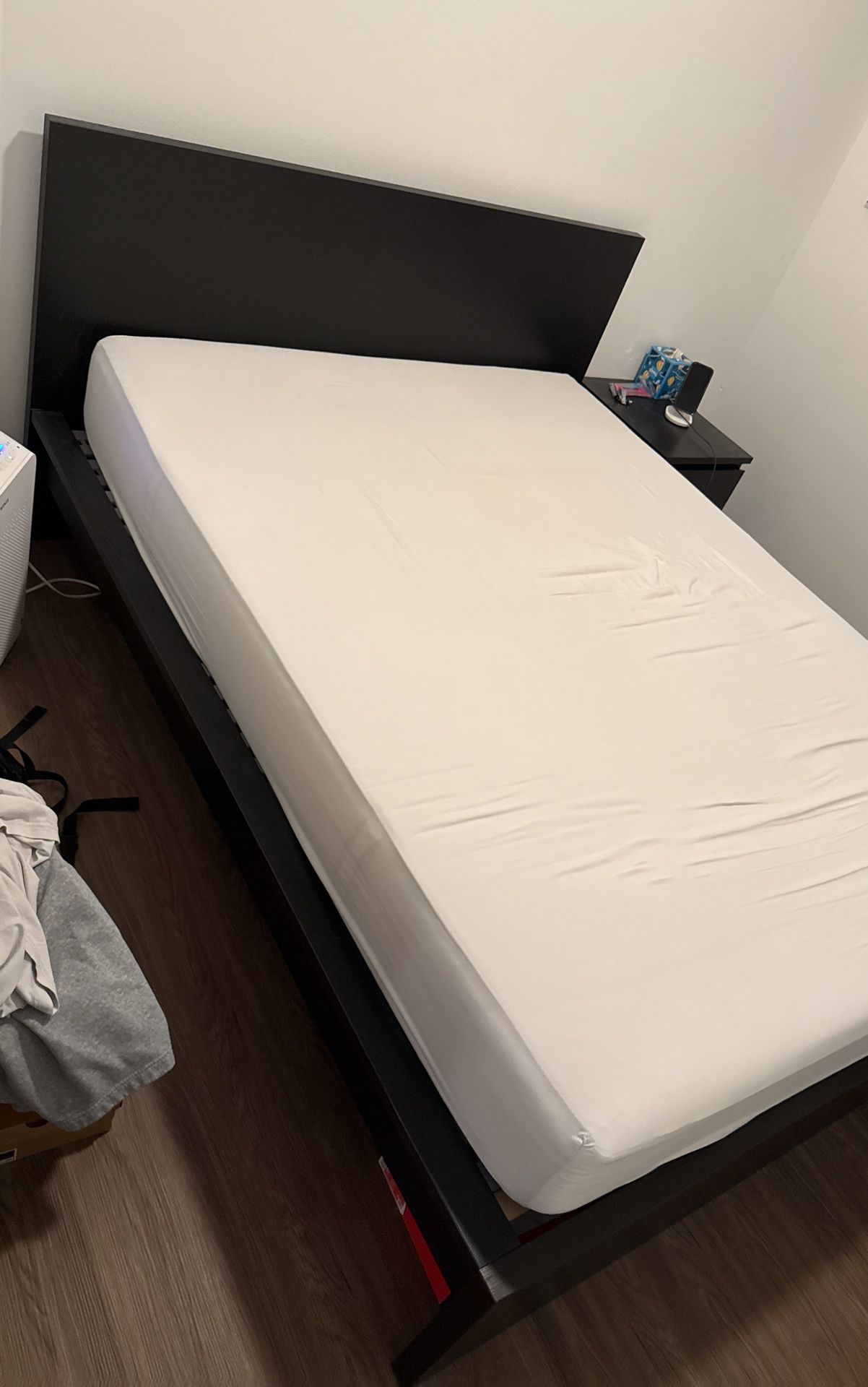 FREE Black IKEA MALM Queen Bedframe + Mattress