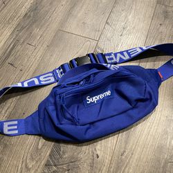 Supreme Cordura Waist Bag/Fanny Pack Blue SS18 Great Condition