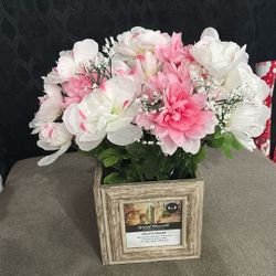 Personalized Photo Frame With Flowers $10 OBO