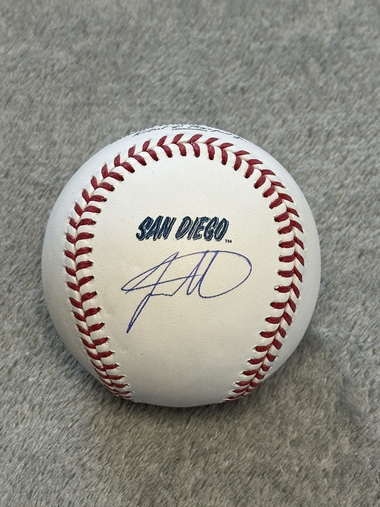 Jackson Merrill Auto Signed San Diego Padres City Connect Baseball Beckett COA