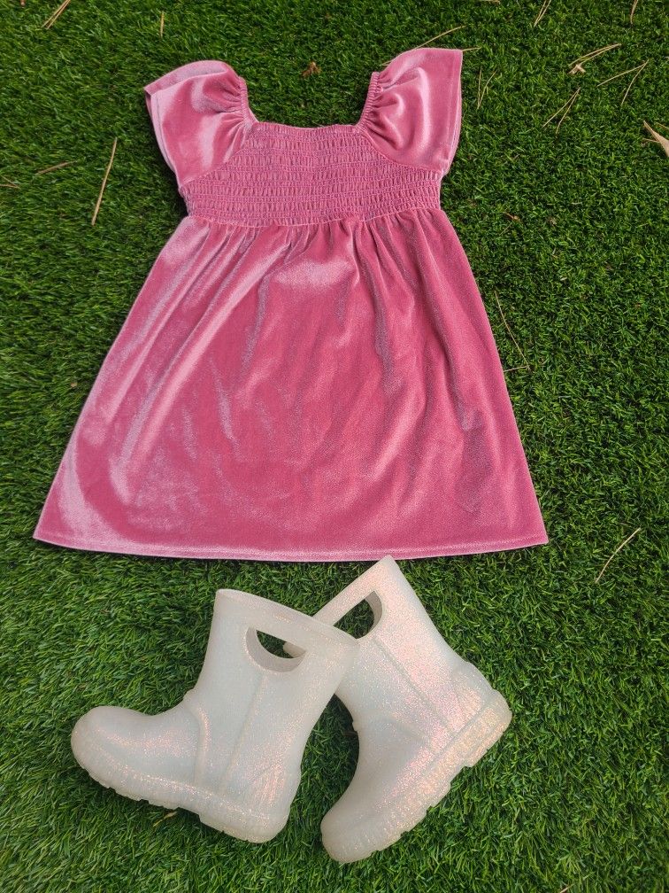 Ugg Rain Boots For Toddler 9 Glitter