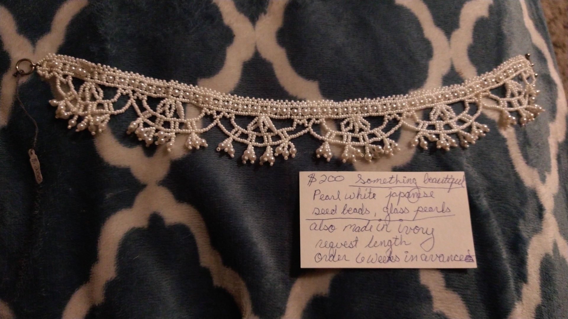 Handmade pearl white japanese seed bead, glass beads