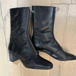 Zara Leather Boots 