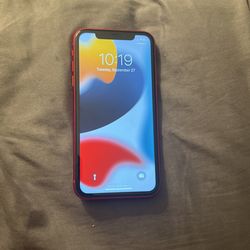 Red iphone 11 Unlocked No Sim Restrictions