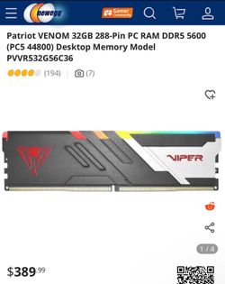 1 stick 32 gig ddr5 ram  (Basically Brand New)