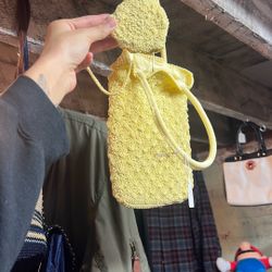 Vintage Pale Yellow Purse