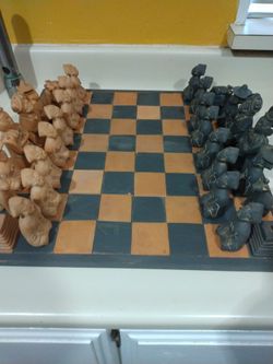 Vtg Mexican Chess Set